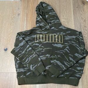 Puma Camo Cropped Hoodie. Never Worn.